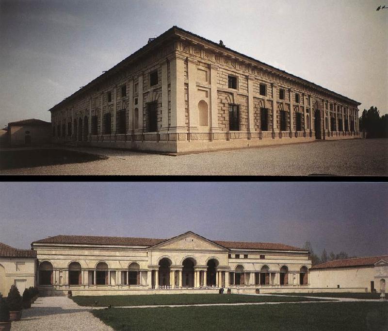 GIRARDON, Francois Facade and courtyard view dg